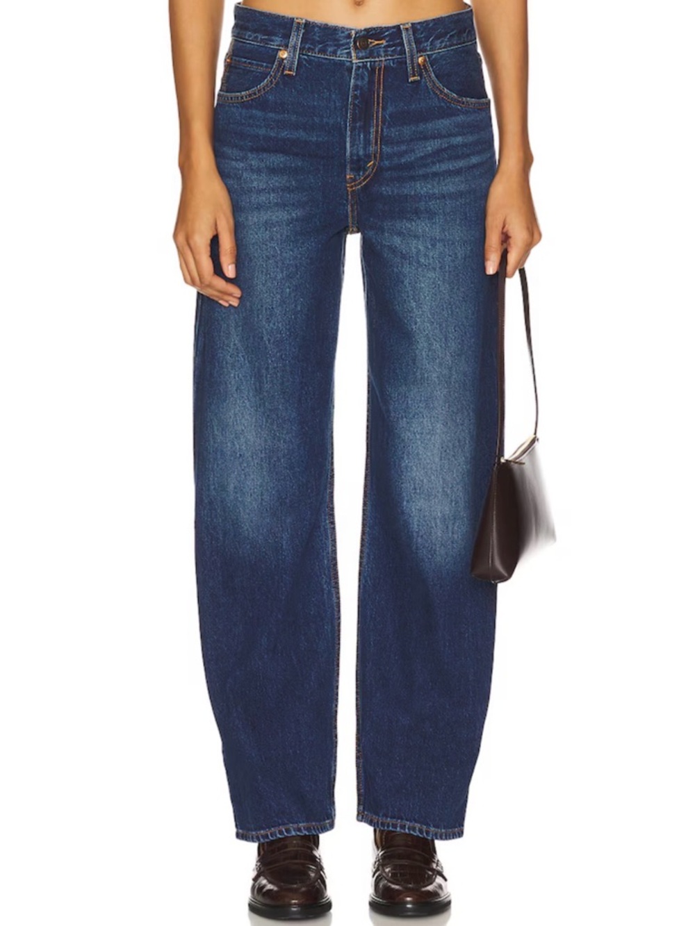 Levis Premium Dad Jeans Shes Nice 25 Dark Wash Baggy Relaxed 25x30 Casual Chic
